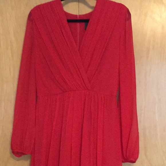 Genarca PleatedLong Sleeve Georgette Gown MAX MARA - Picture 3 of 12